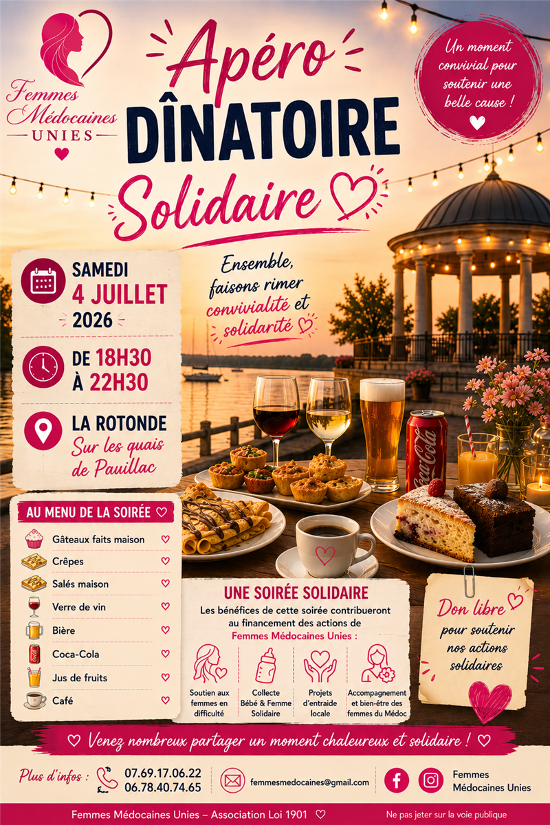 Apéro-dînatoire solidaire