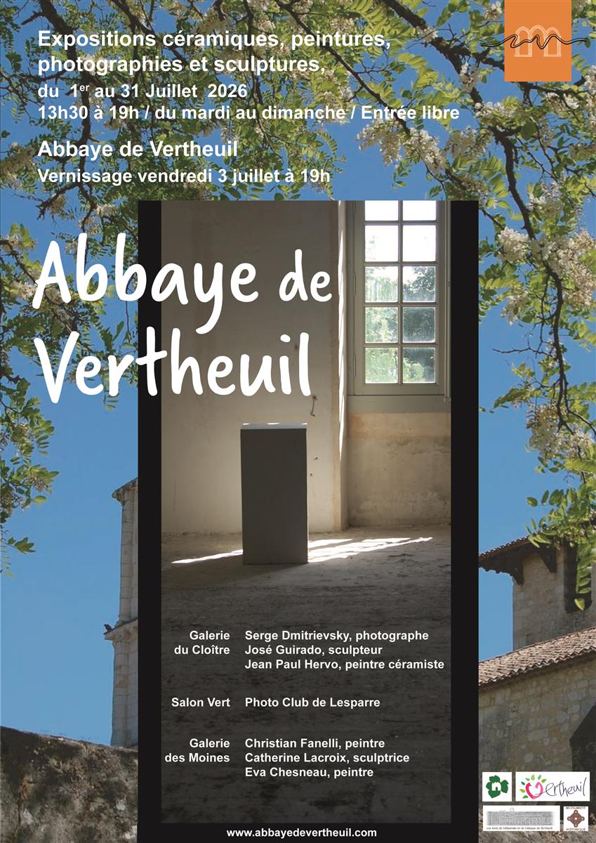 Exposition d'artistes à l'Abbaye de Vertheuil