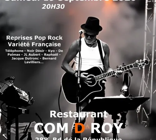 Concert live avec Paskal au Restaurant Com.D.Roy