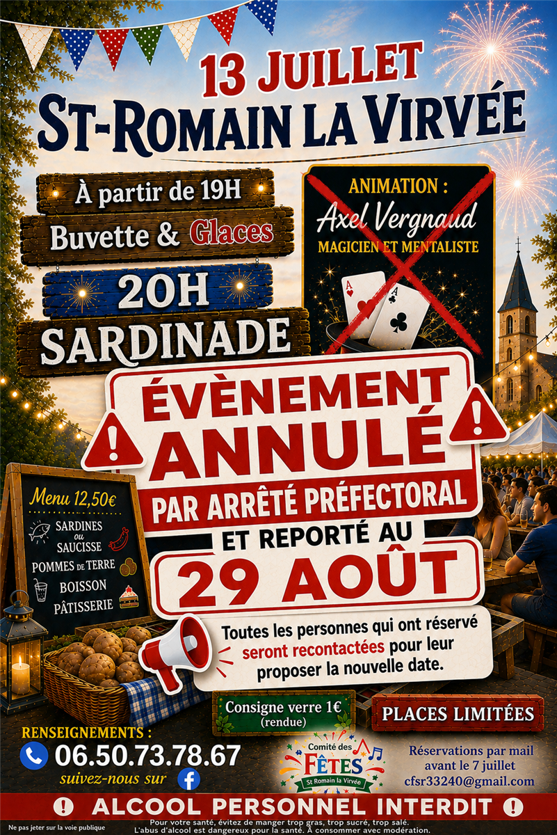 Soirée Sardinade et Grillades / Annulée par ar ...