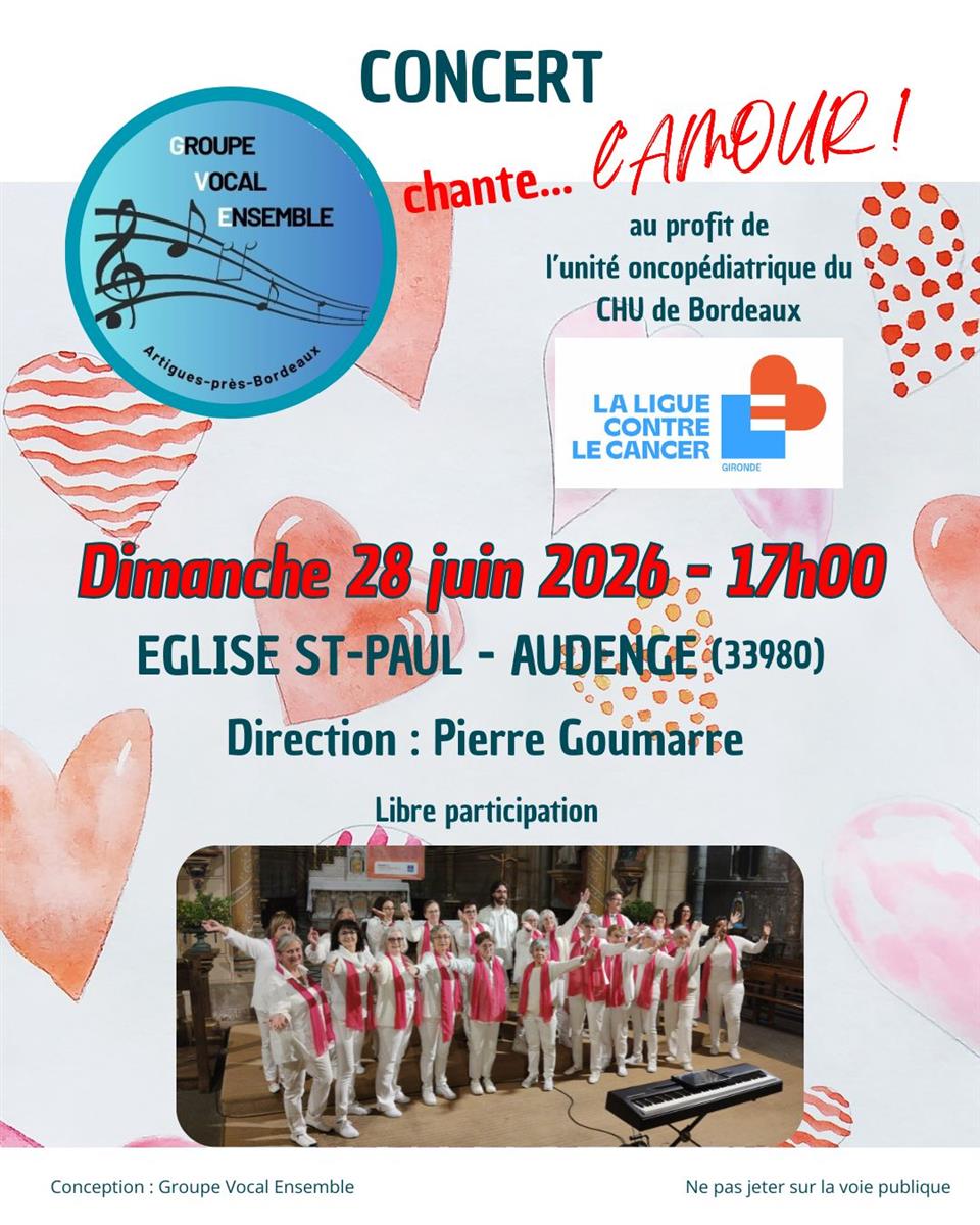 Concert l'amour chante
