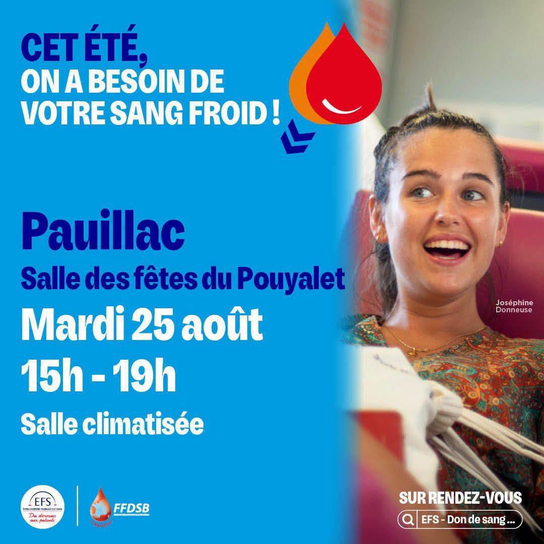 Don de sang à Pauillac