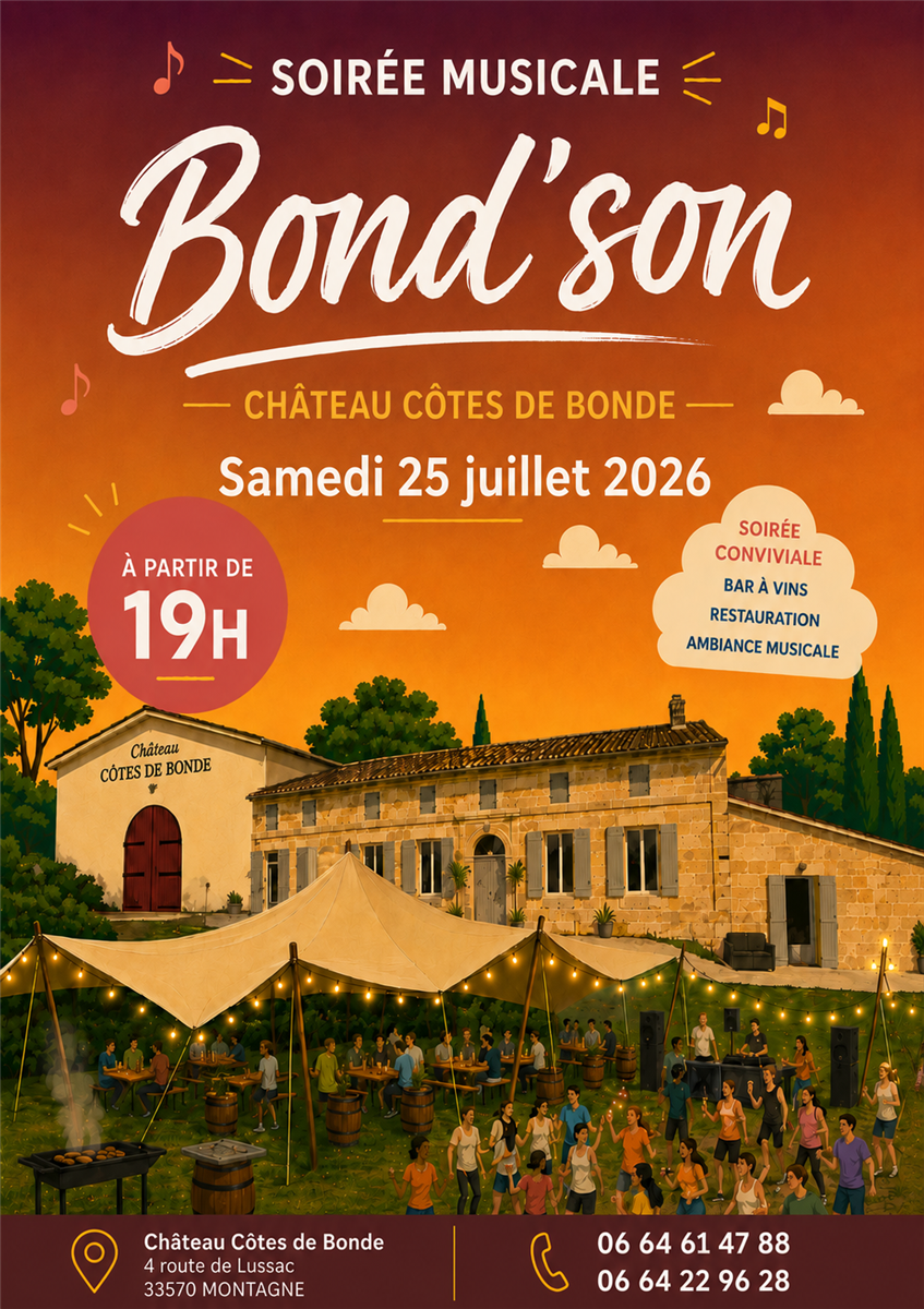 Soirée musicale au Château Côtes de Bonde