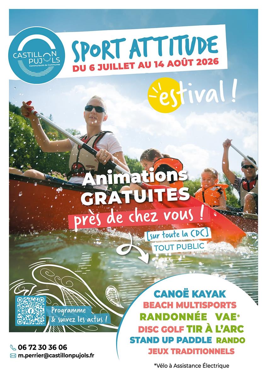 Sport Attitude sur toute la CDC Castillon-pujols