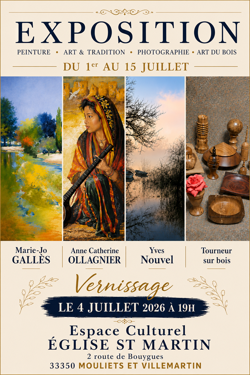 Exposition à Mouliets & Villemartin