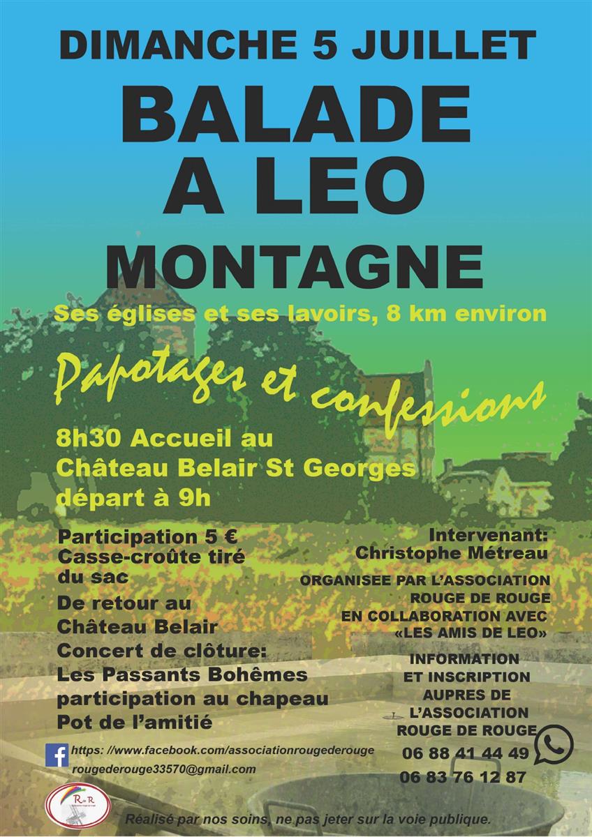 Balade à Léo au Château Belair St Georges