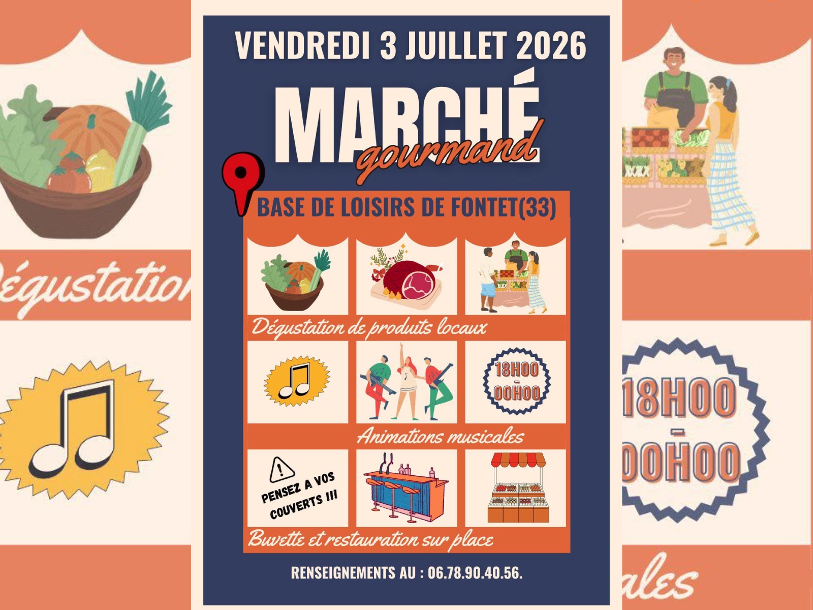 Marché nocturne de Fontet