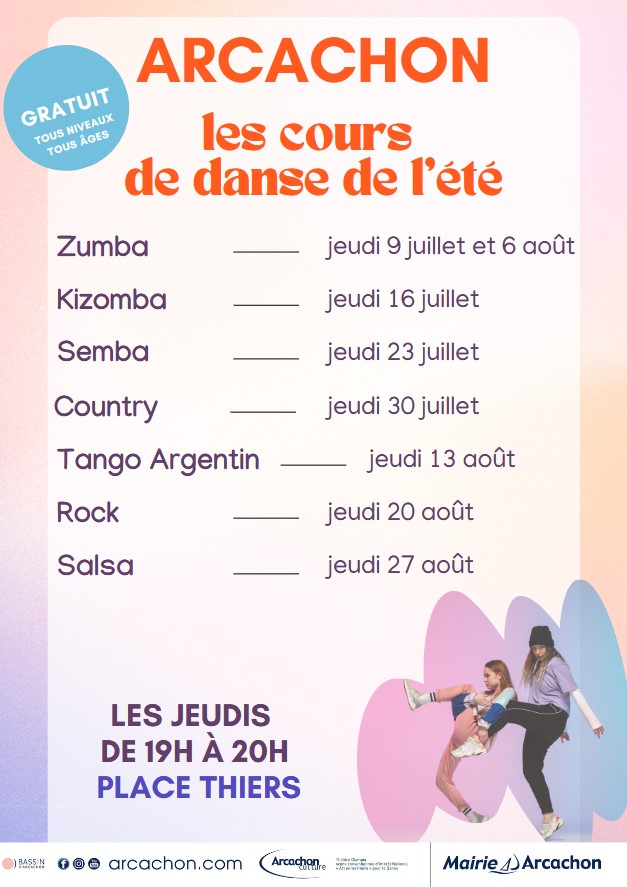 Les cours de danse de l'été