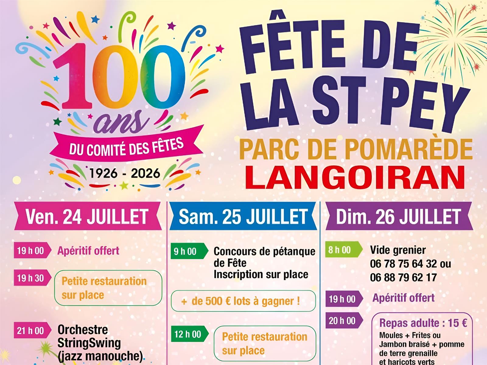 Fête de la Saint Pey Langoiran