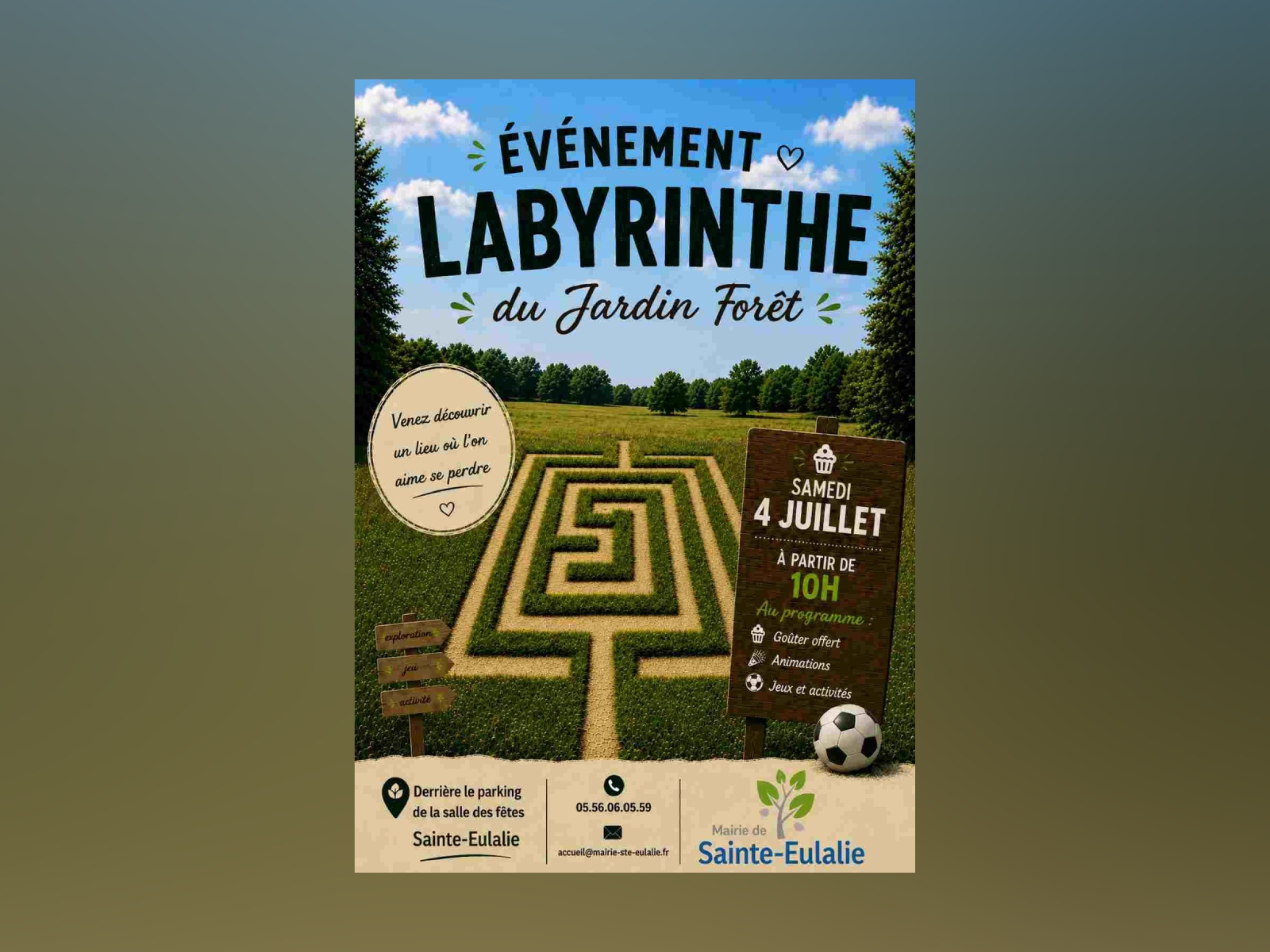 Labyrinthe au Jardin Forêt