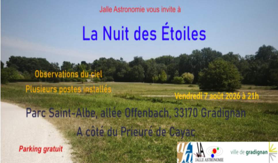 NUITS DES ETOILES 2026 _ GRADIGNAN _ 7 août