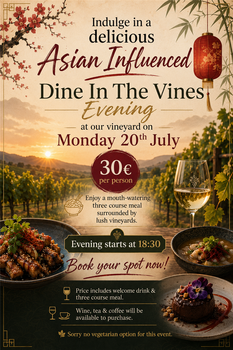 Soirée dîner dans les vignes aux saveurs d'Asie