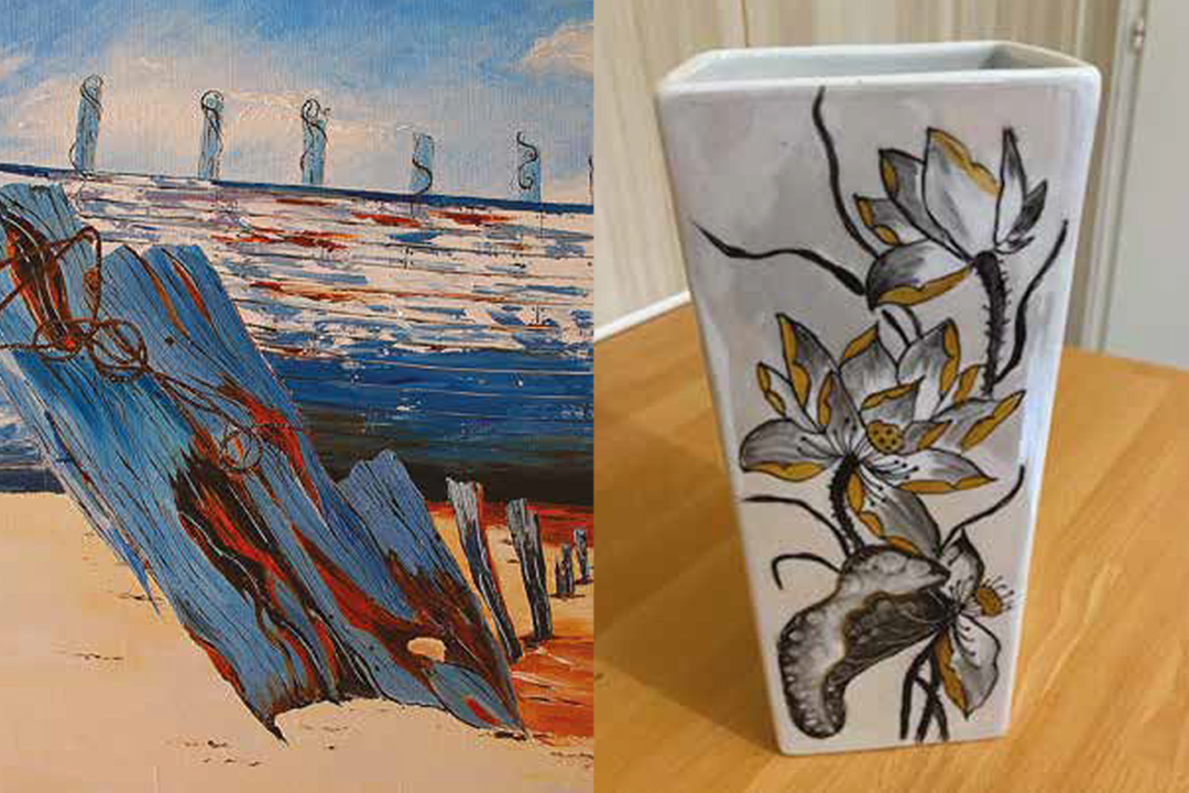 Exposition de peintures et peintures sur porce ...