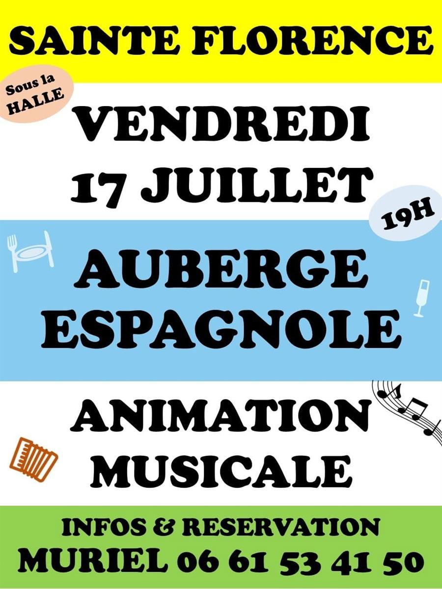 Auberge espagnole et animations musciales à Sa ...