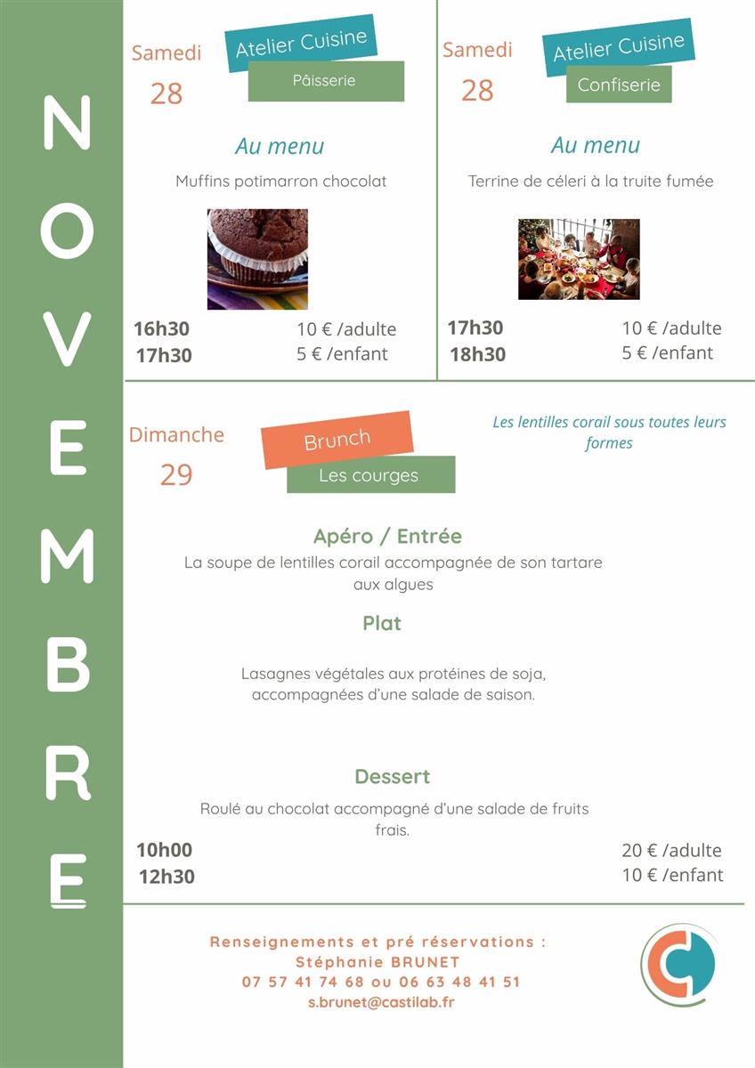 Ateliers culinaires Bio d'Ici