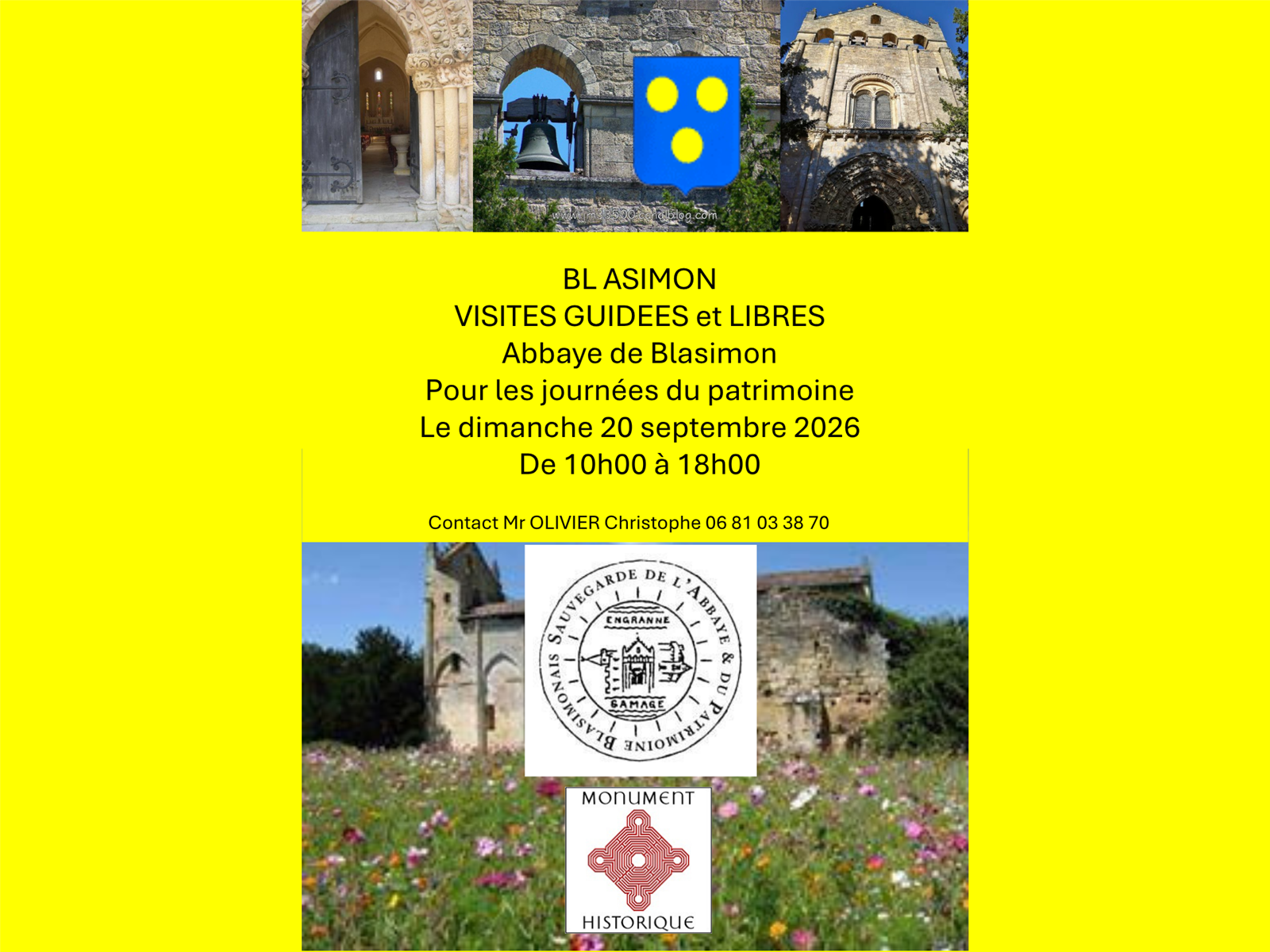 Journées du patrimoine : visites guidées de l' ...