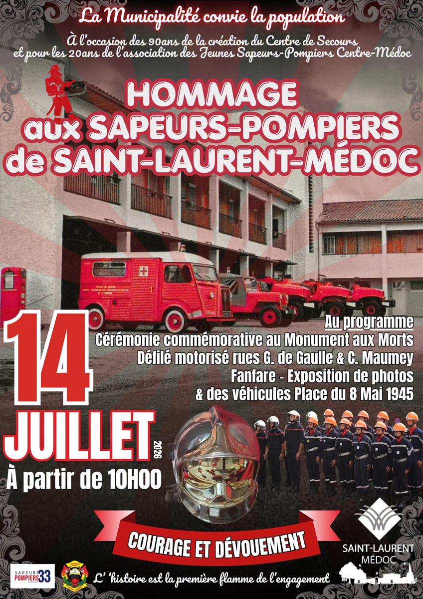Hommage aux sapeurs-pompiers de Saint-Laurent- ...