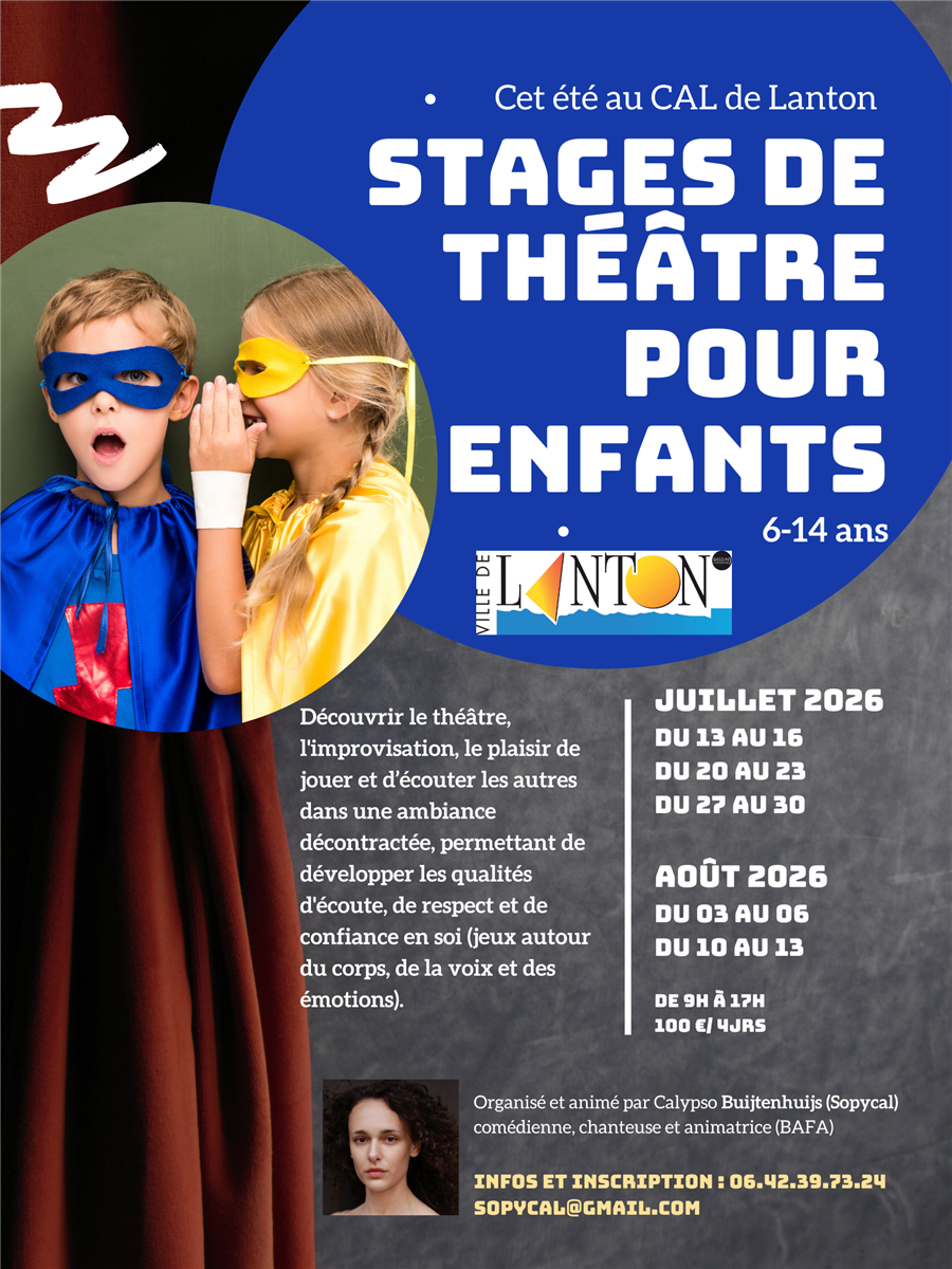Stage de thêatre pour enfants