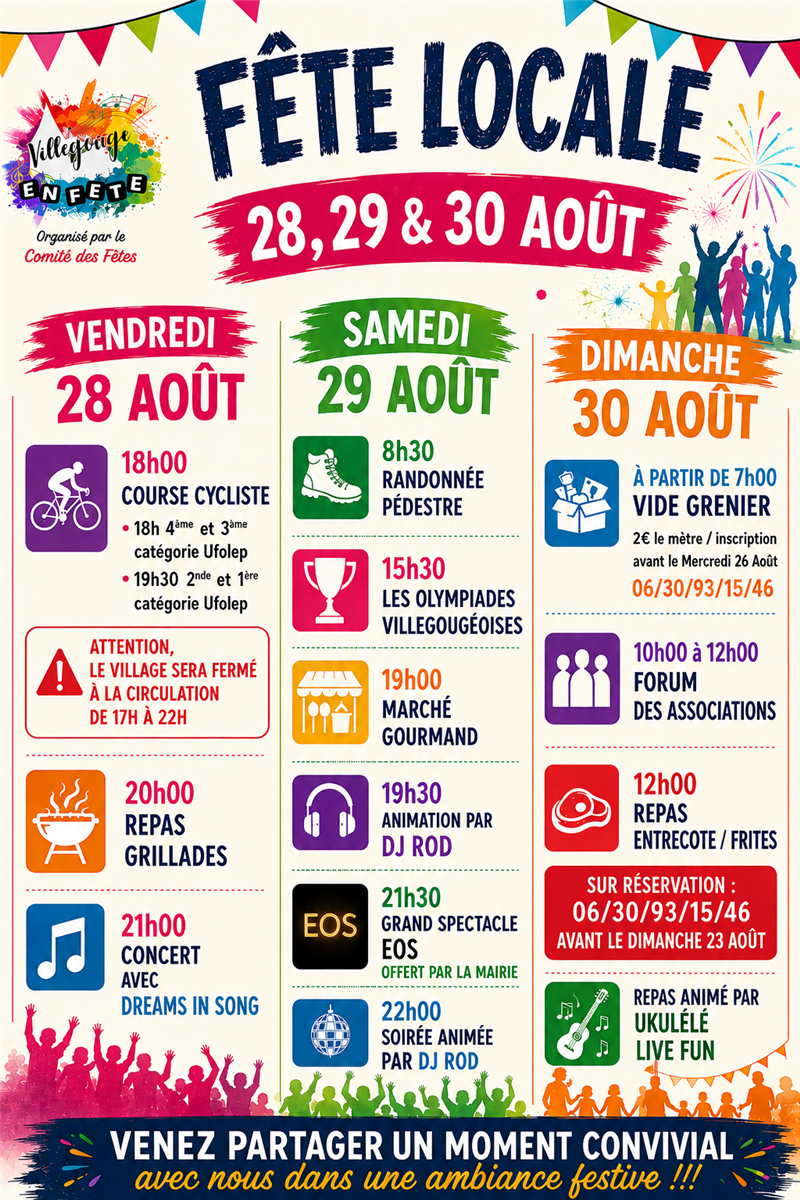 fête locale de Villegouge