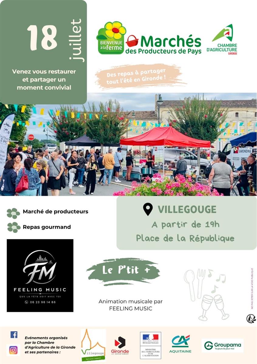 marché des producteurs de Pays à Villegouge