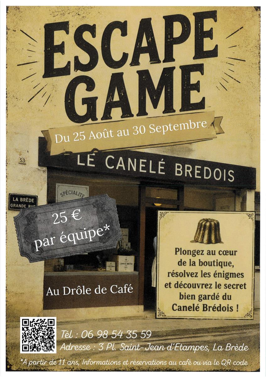 Escape Game : Le canelé brédois