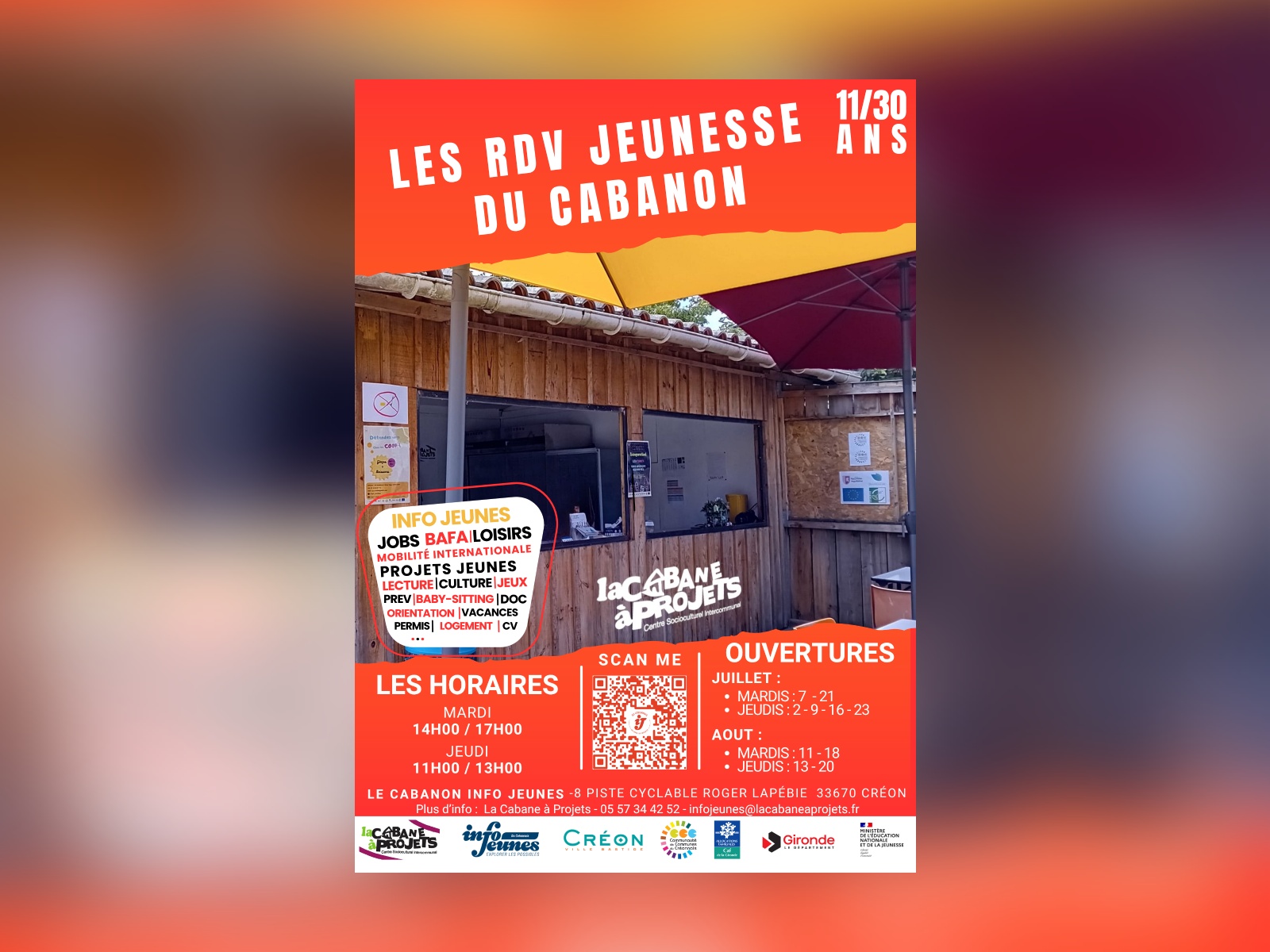 Les rendez-vous jeunesse du cabanon de la Caba ...