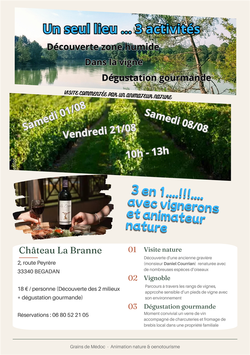 Visite nature, vignoble et gourmande au Châtea ...