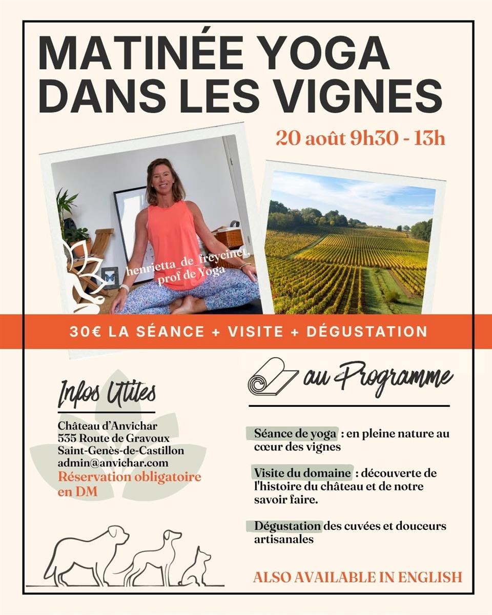 Matinée Yoya dans les Vignes du Château d'Anvichar