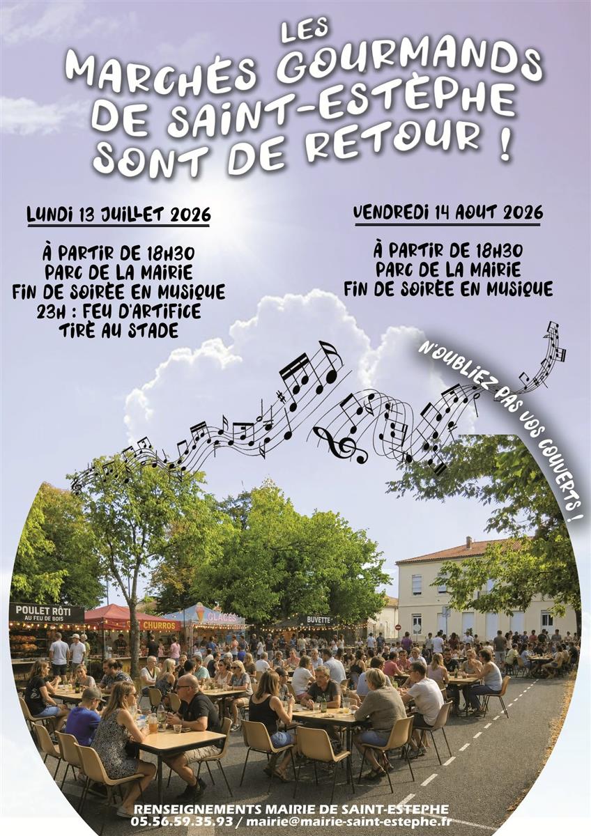 Marché nocturne gourmand et feu d'artifices