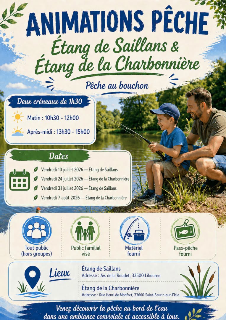 Initiations à la pêche au bouchon