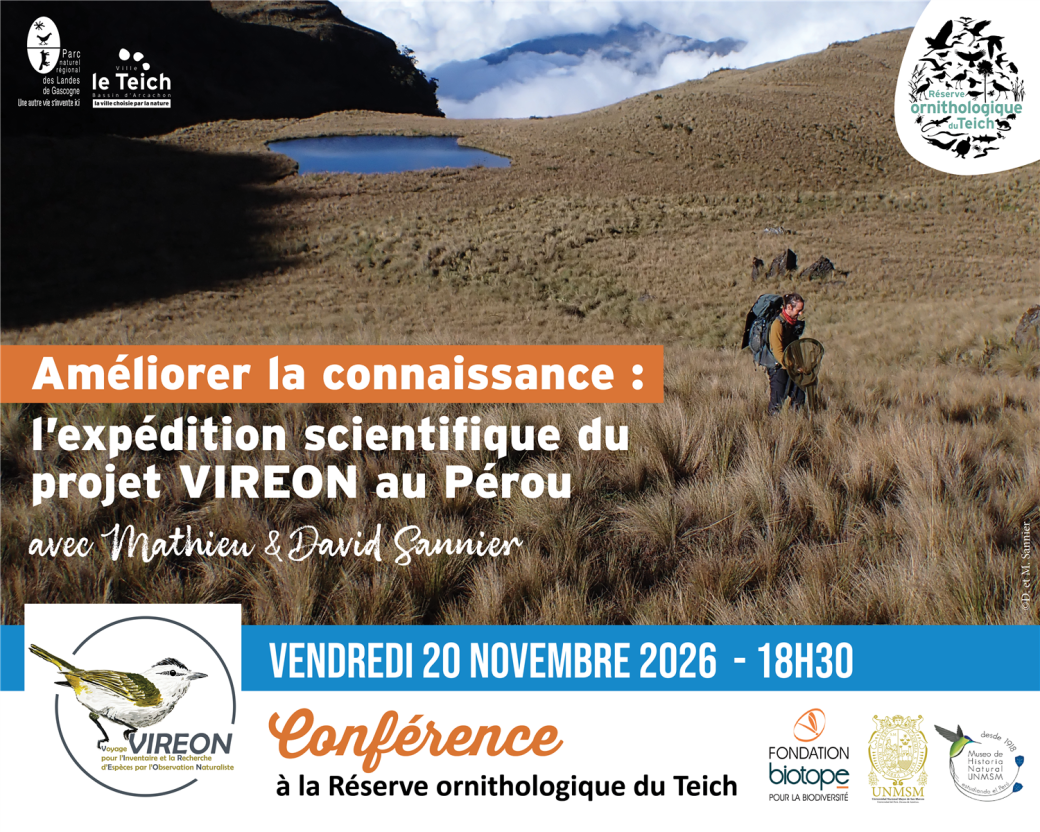 Conférence : l’expédi ... - Crédit: Réserve ornithologique du Teich - Projet VIREON | CC BY-NC-ND 4.0