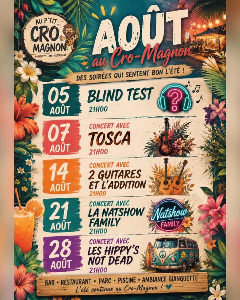 Août au Cro-Magnon