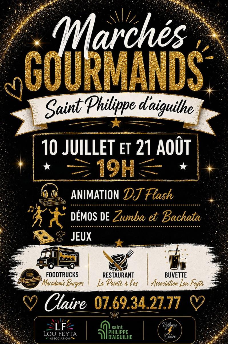 🌟 Marché Gourmand à Saint-Philippe-d'Aiguille 🌟
