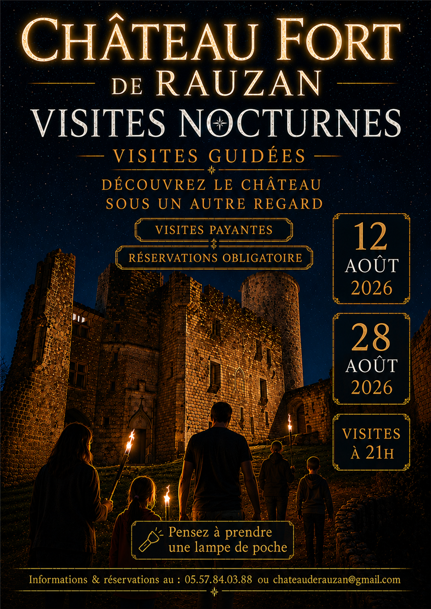 Château Fort de Rauzan visites Nocturnes