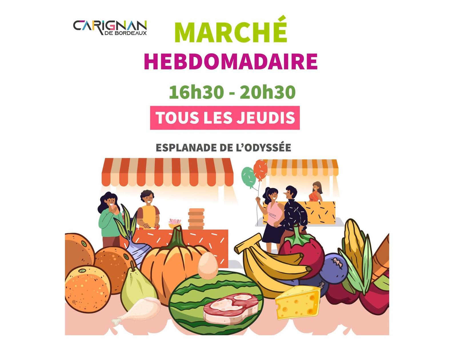 Marché hebdomadaire du jeudi soir à Carignan-d ...