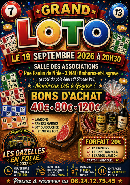 LOTO DES GAZ'TILLES EN FOLIE