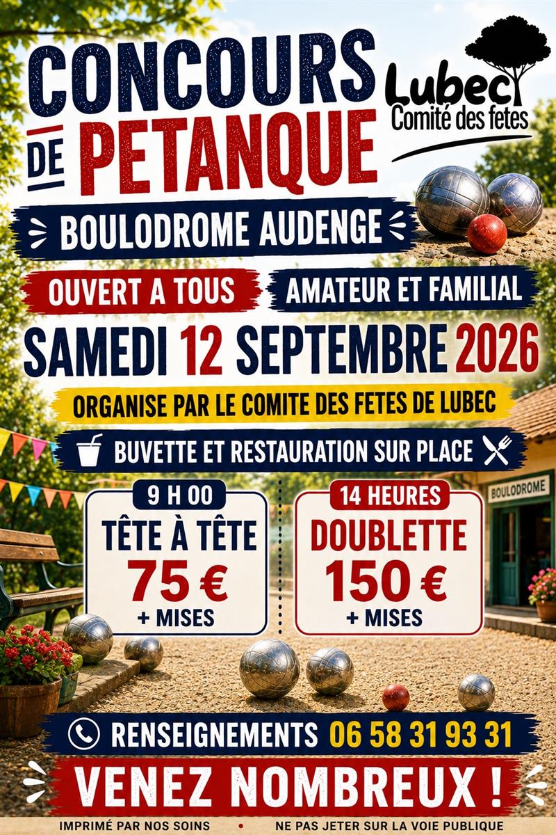Concours de pétanque