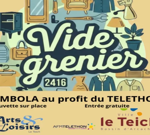 Vide Atelier au profit du Téléthon.