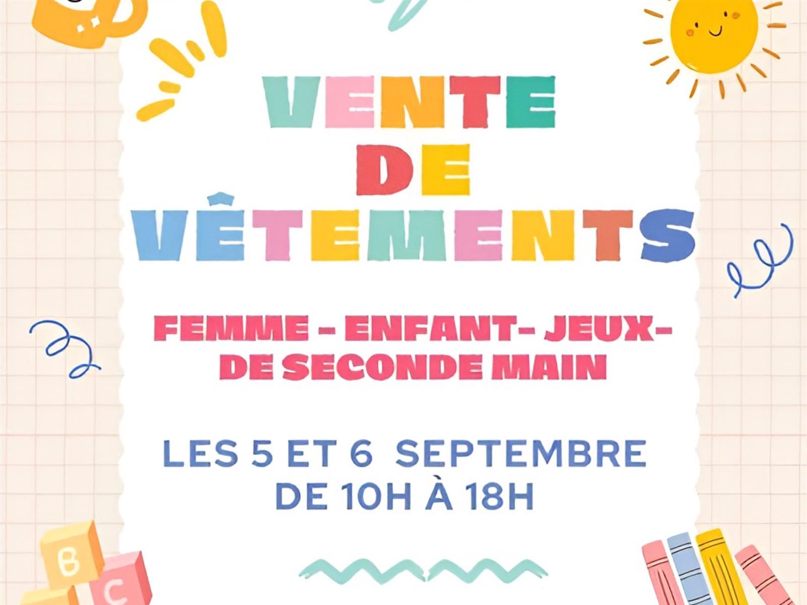 Vente de vêtements