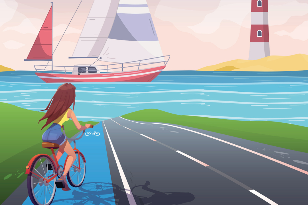 Tour du Bassin en vélo