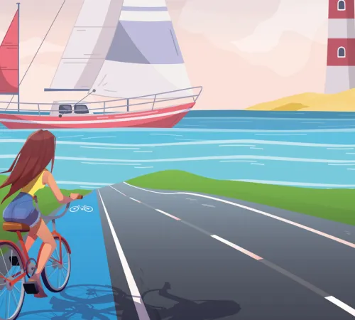 Tour du Bassin en vélo