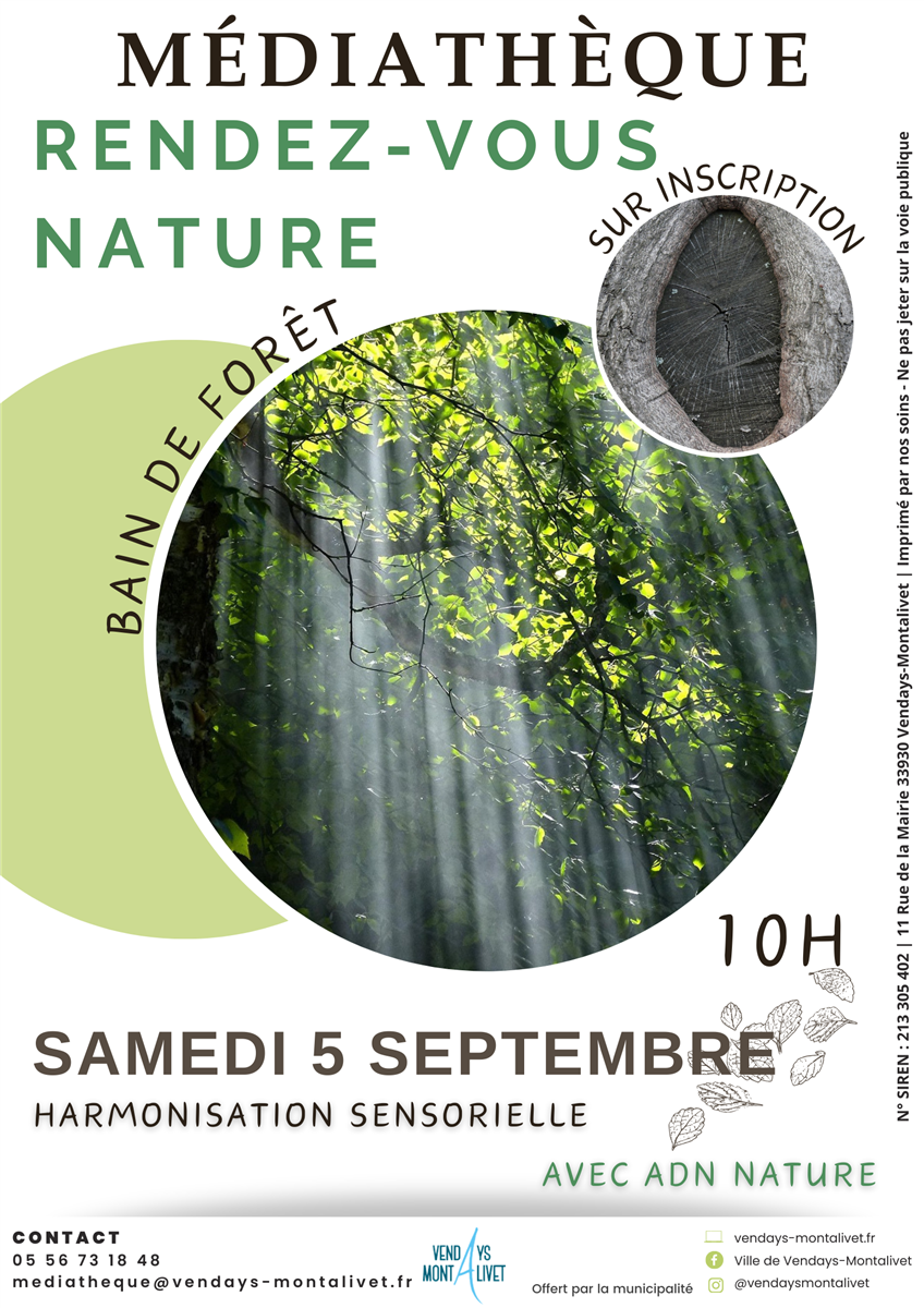 Rendez-vous nature : Bain de forêt