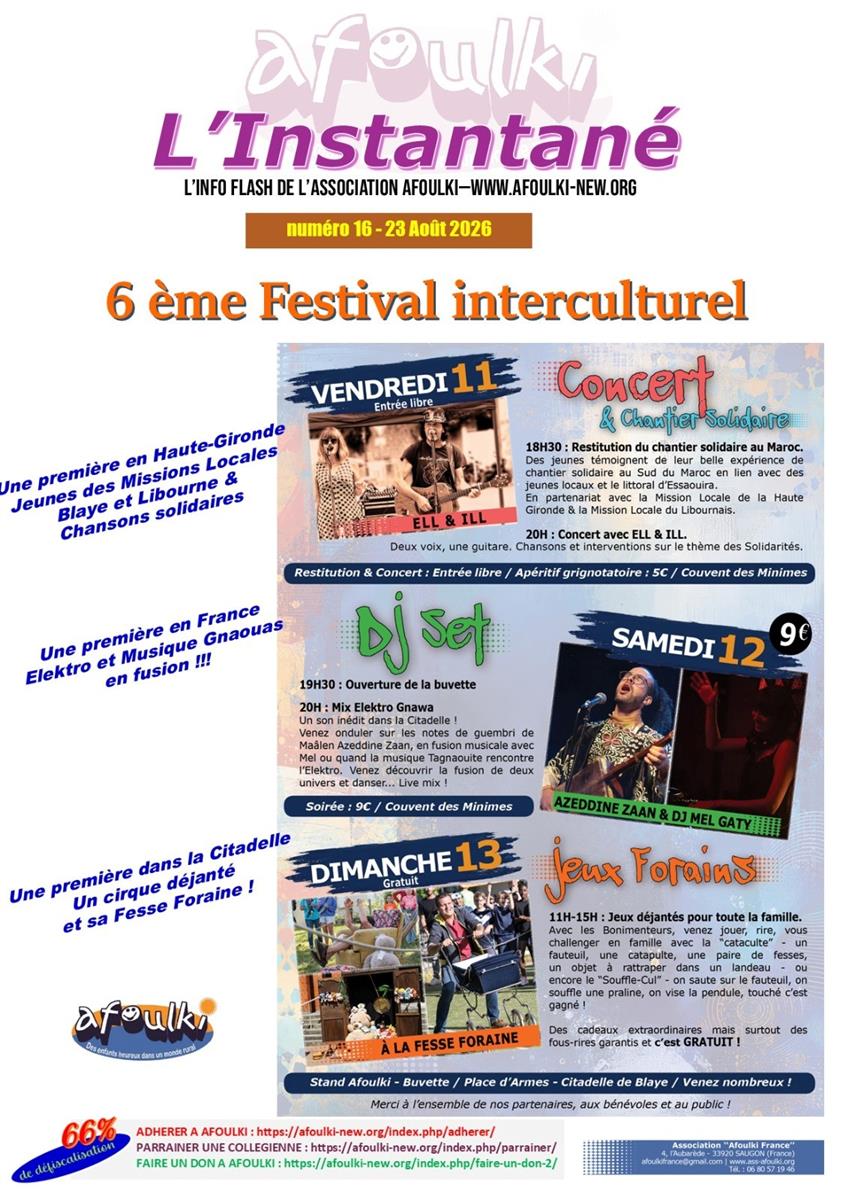 6ieme Festival Interculturel d'Afoulki