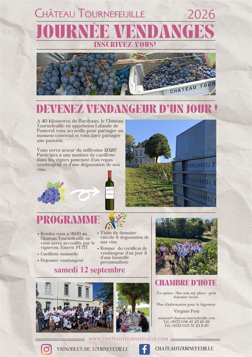 Vendangeur d'un jour - Château Tournefeuille