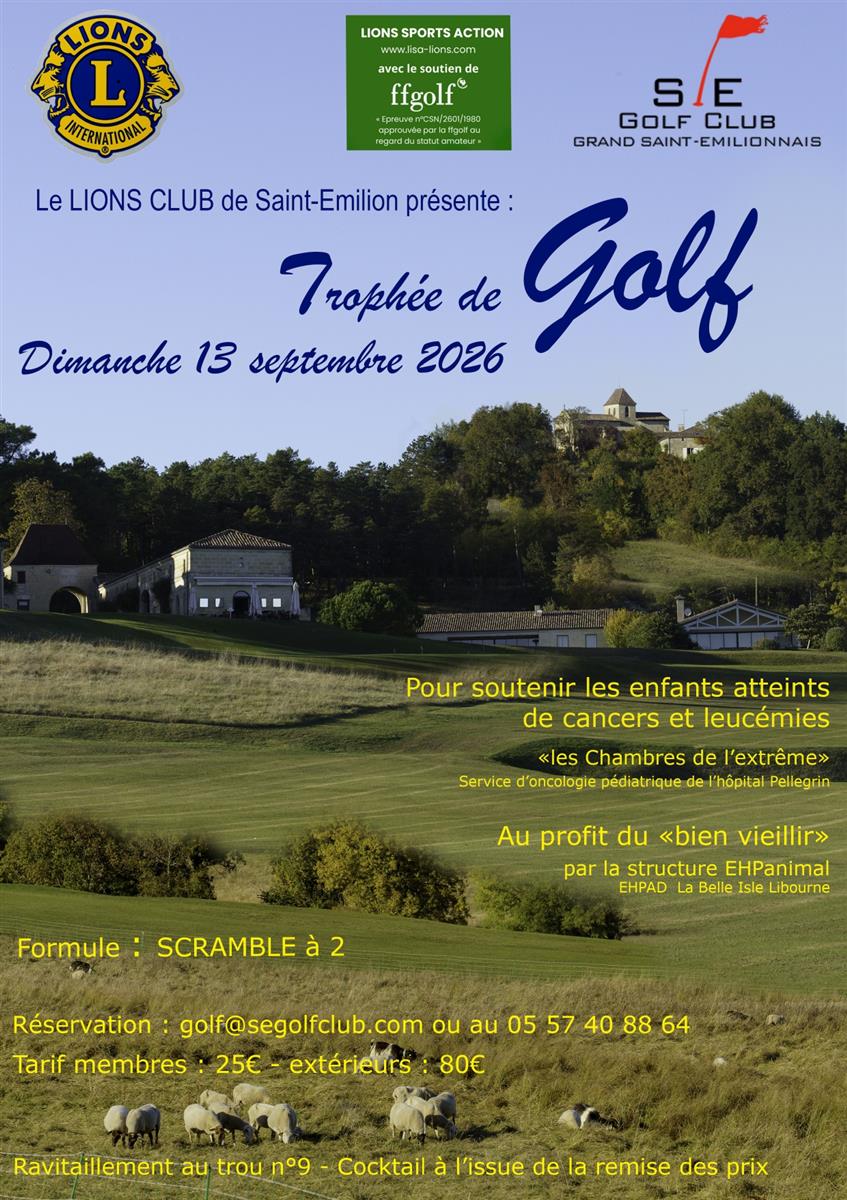 Trophée de Golf - Lions Club de Saint-Émilion