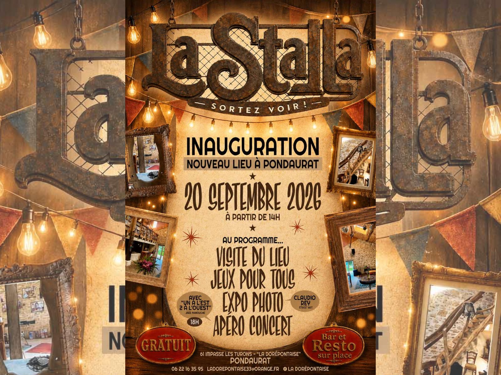 Inauguration de la salle de reception "La Stalla"