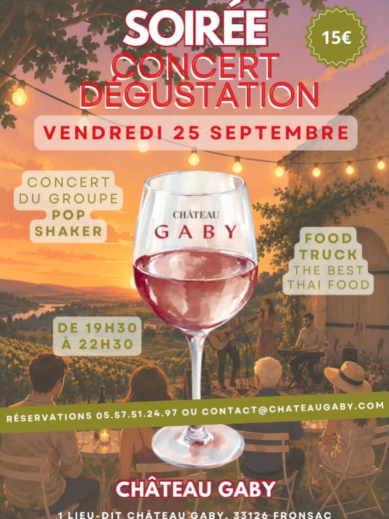 Soiré concert et dégustation au Château Gaby