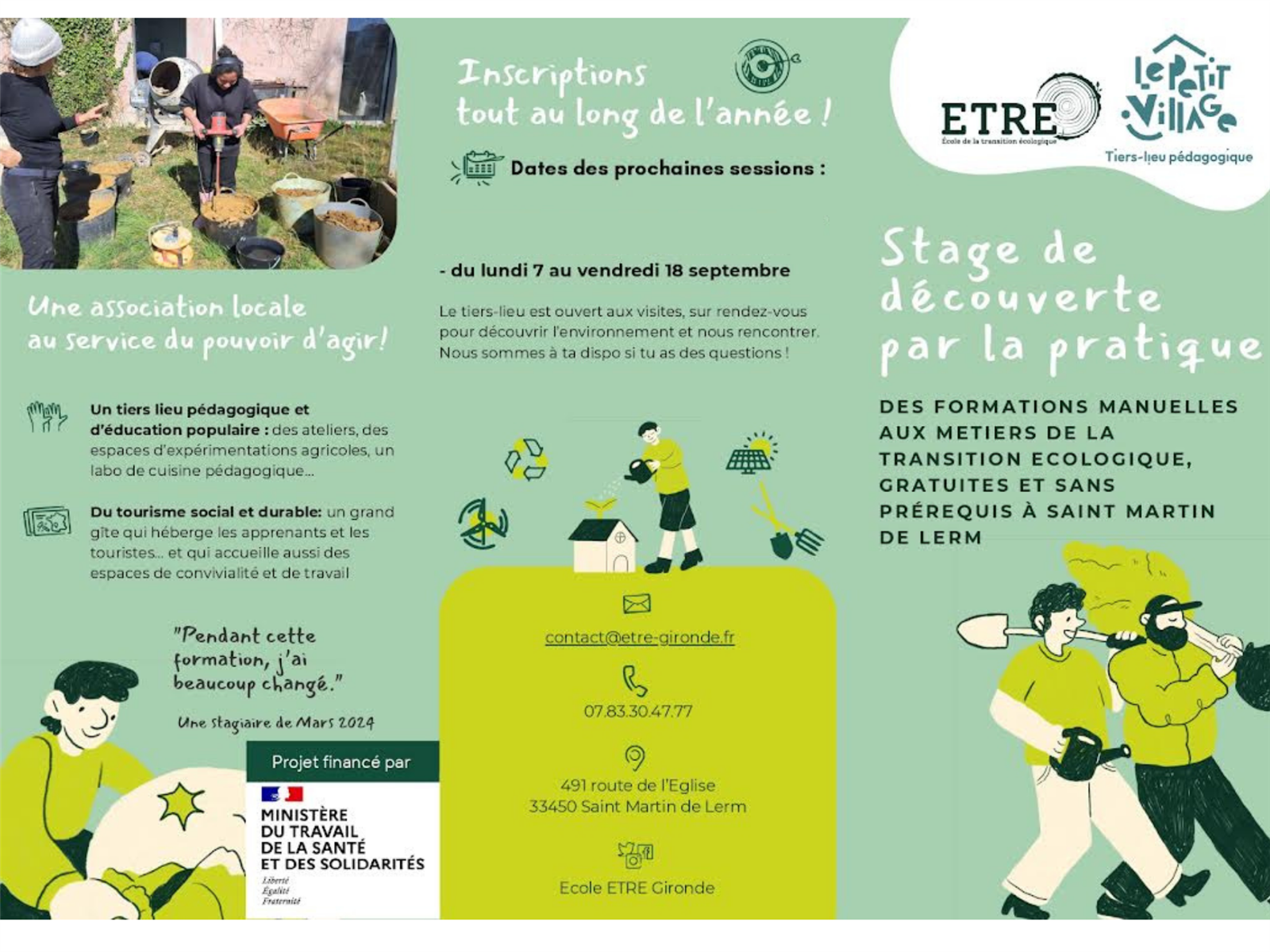 Stage Découverte métiers de la transition Ecol ...
