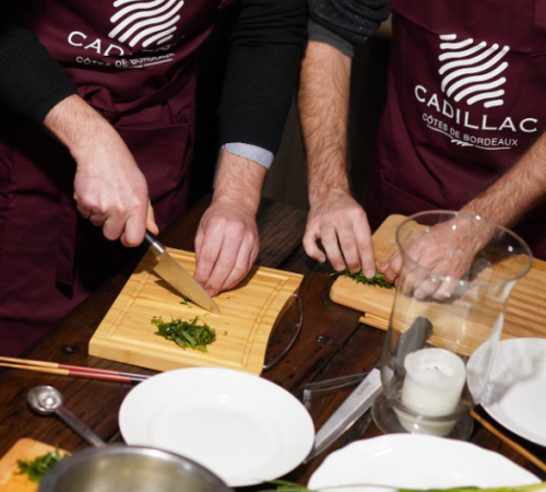 Ateliers de cuisine et dîner à la table du vigneron
