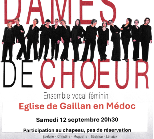 Concert de l'ensemble vocal "Les dames de chœur"
